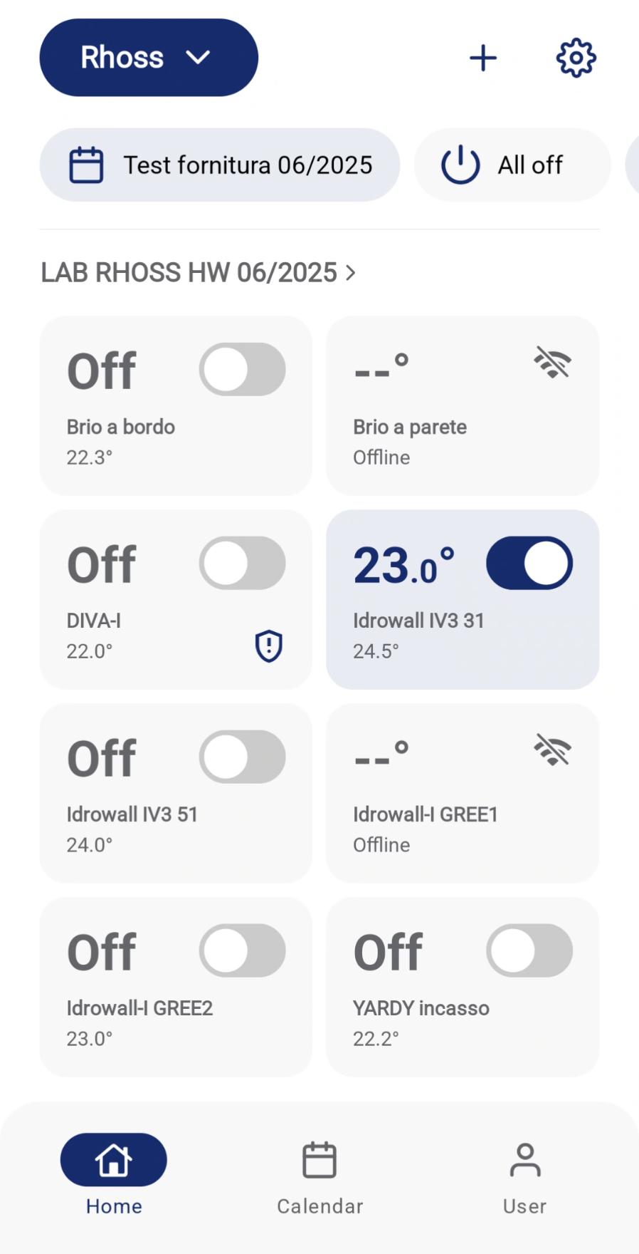 App screen
